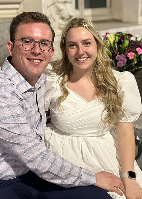 Noah proposing at Hotel Utah